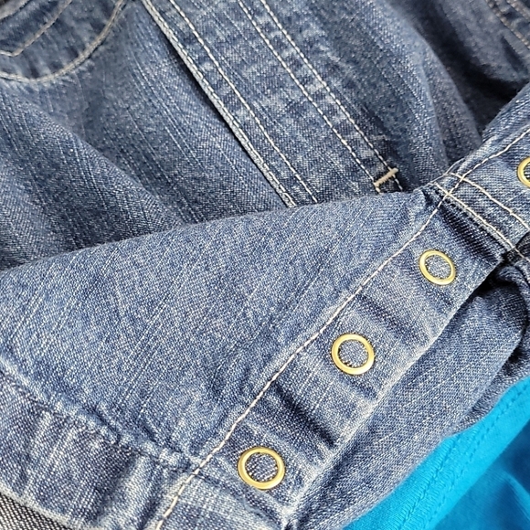 OSHKOSH boys Denim Shortalls OVeralls jeans 36 Mos - Picture 8 of 9